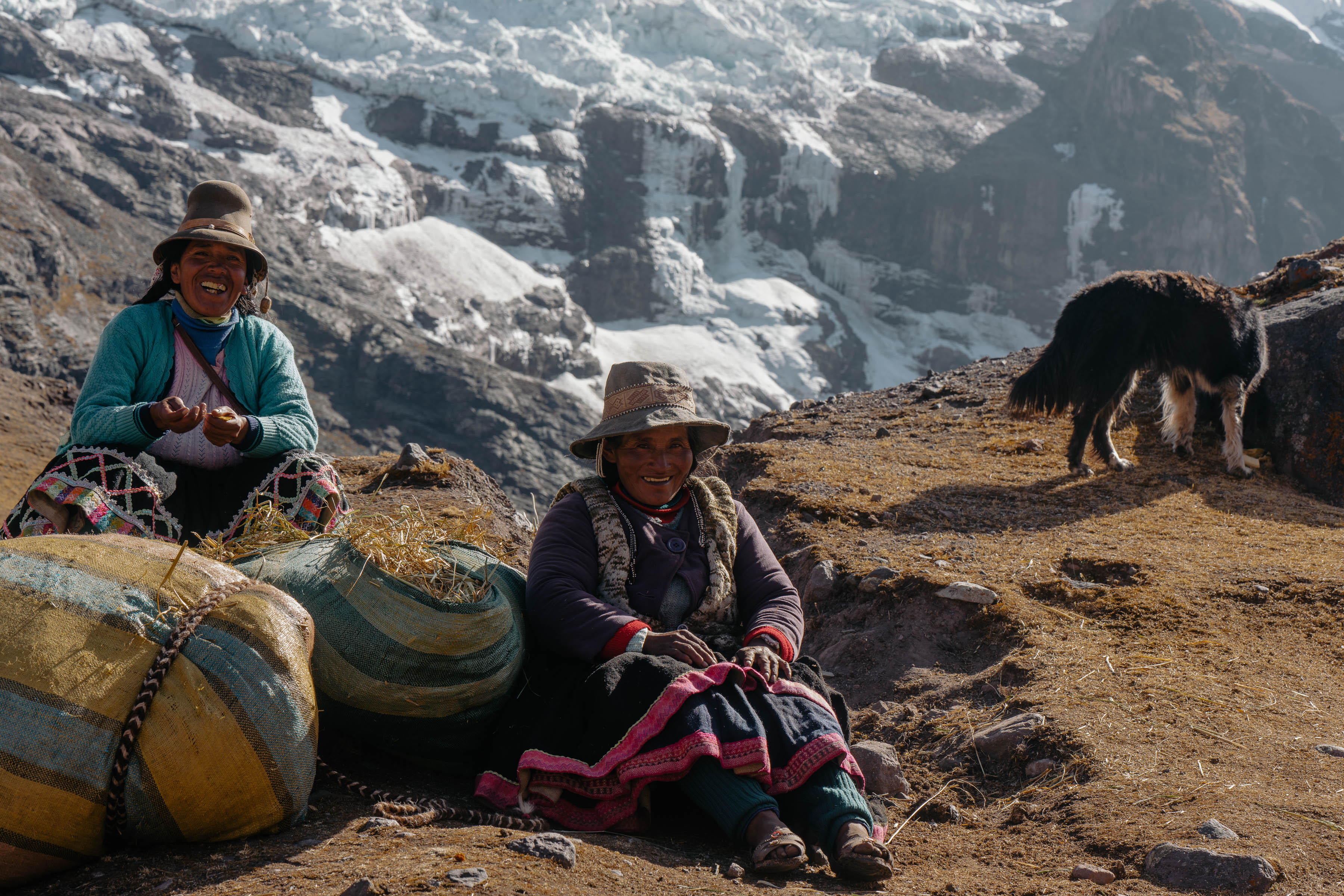 Descanso frente al glaciar