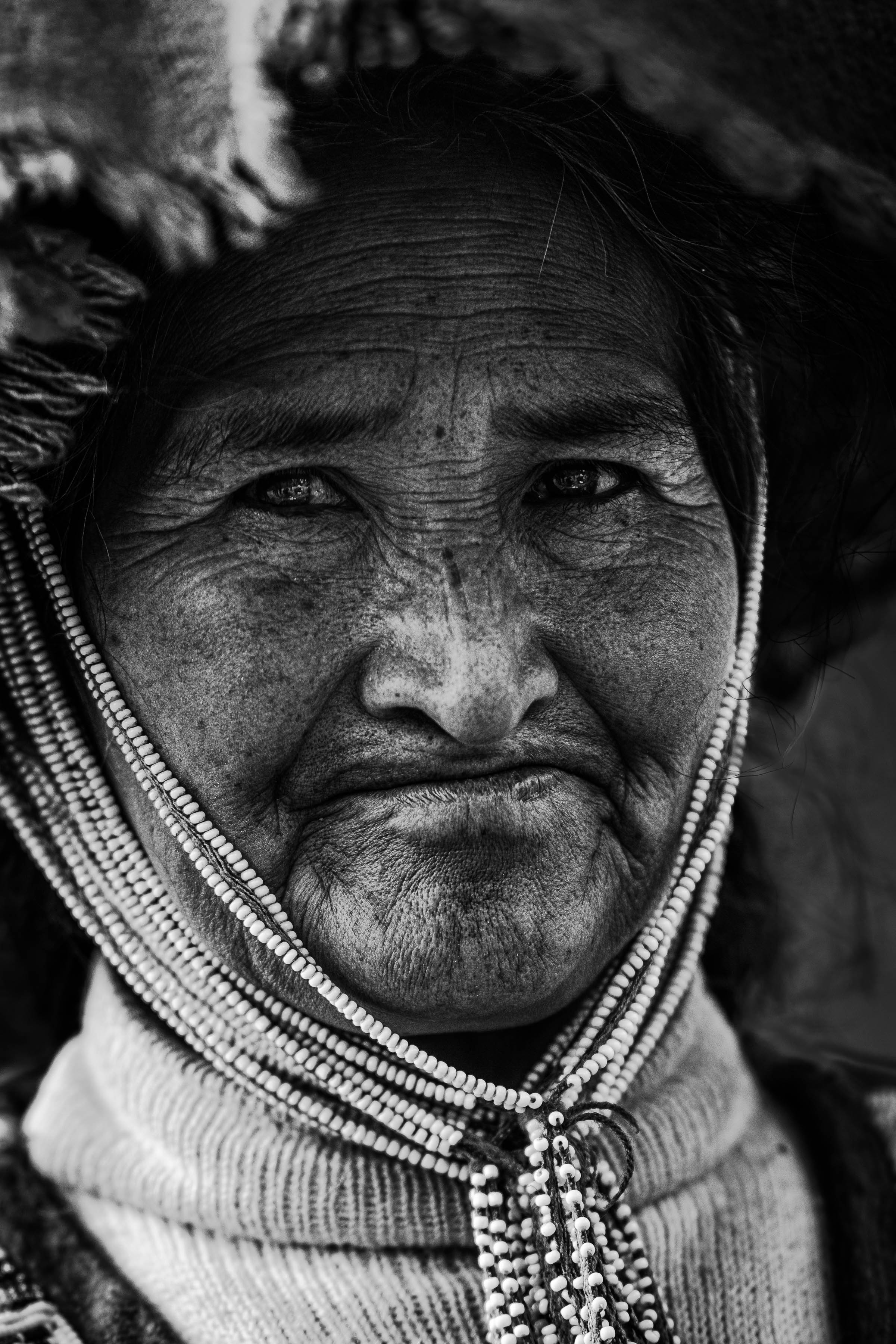Retrato en blanco y negro